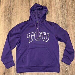 Mens TCU Purple Horned Frogs Under Armour Storm Hoodie Sweatshirt Sz S Pullover